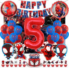 Décoration d'Anniversaire Spiderman - Philoctes