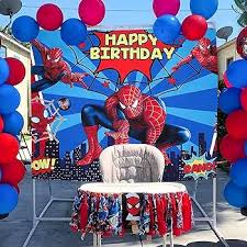 Décoration d'anniversaire Spiderman - Accessoires Super Héros