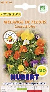 Mélange de Graines de Fleurs Comestibles BIO - Ajoutez de la Couleur à Vos Plats