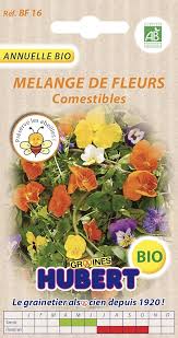 Mélange de Graines de Fleurs Comestibles BIO - Ajoutez de la Couleur à Vos Plats