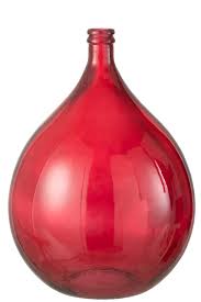 Vase Jeanne Verre Rouge – Élégance et Charme