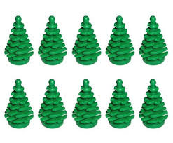 LEGO Lot Petits Sapins Verts - Ajoutez une touche festive à votre décoration