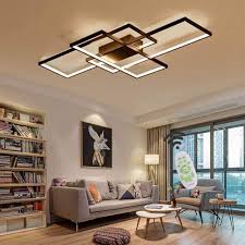 Plafonnier Rectangle Énergétique pour un Éclairage LED Élégant dans votre Salon