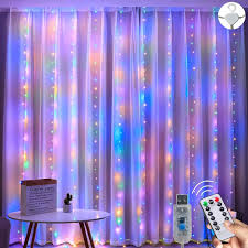 Rideau Lumineux Décoration Multicolore pour Intérieur