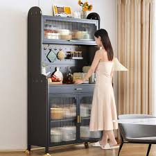 Rangement Micro Ondes Étagères Réglables pour une Décoration de Cuisine Élégante