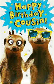 Carte d'anniversaire Suricate pour Cousin - UK Greetings