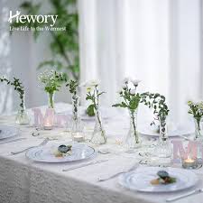 Vase Soliflore Transparent Hewory pour une Décoration Élégante