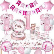 Décoration Anniversaire Vaisselle Assiettes Serviettes pour Filles