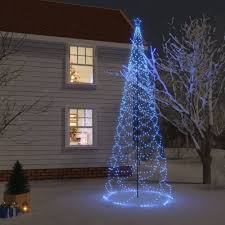Arbre Lumineux Extérieur DJEKA - Décoration d'Hiver Bleu 500