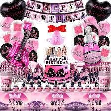 Décoration Anniversaire Kpop : Assiettes et Serviettes Festives