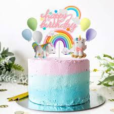 Décoration Gâteau d'Anniversaire Licorne Jxuzh - Une touche magique pour vos célébrations