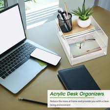Organisateur de Bureau en Acrylique - Un Accessoire Indispensable pour Votre Espace de Travail