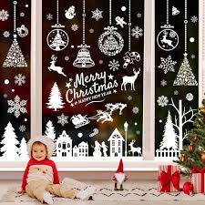 Autocollant Électrostatique Réutilisable pour une Décoration de Noël Éclatante