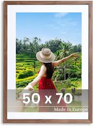 Cadre Photo Victor Cadre Richter Marron Passe Partout 50x70