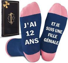 Chaussettes Cadeau Original pour Anniversaire - Idéal pour Fille Ado