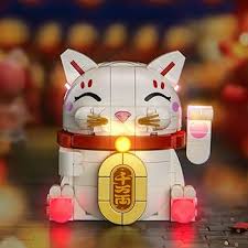 Éclairage Décoratif Créatif - LEGO Chat Porte Bonheur