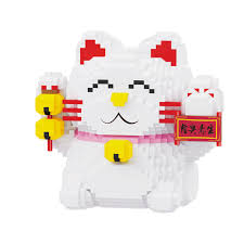 Larcele KLJM 09 Construction Réutilisables - Porte Bonheur en LEGO Chat