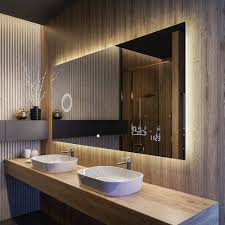 Miroir Moderne LED pour Salle de Bain - Éclairage Intégré sur Mesure