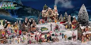 Magie Natale Décoration Alpinistes Village - L'Essence de Noël