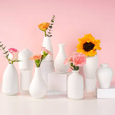 Bourgeons Céramique Moderne - Petit Vase Élégant pour Mariage