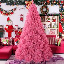 Charnières Artificielles Écologiques Éclairées en Rose pour un Noël Magique