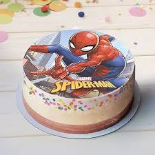 Décoration de Gâteau Spiderman - Disque Azyme 20