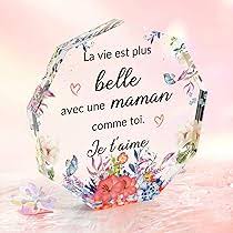 Cadeau Maman Original en Acrylique pour un Anniversaire Inoubliable