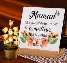 Décoration Acrylique Personnalisé pour Anniversaire - Cadeau Parfait pour Maman