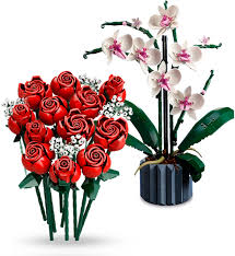 Bouquet de Roses et Orchidées LEGO - Une touche de nature dans votre intérieur