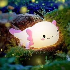 Veilleuse Axolotl en Silicone Rechargeable - Magie et Douceur pour Enfants