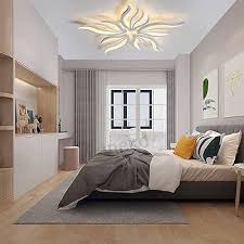 Luminaire Plafonnier Télécommande Acrylique pour une Chambre Éclairée