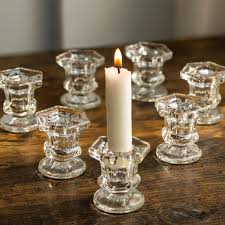 Bougeoir en Verre Transparent Romadedi - Élégance et Luminosité