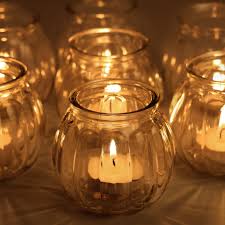 Bougeoir Verre Aromathérapie Élégant