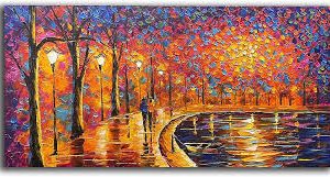 Tyed Art Contemporain Impressionniste - Éclairez votre espace