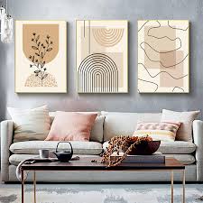 Affiche Murale Abstrait Minimaliste pour une Décoration Géométrique Élégante