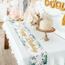 Chemin de Table Anniversaire Coloré - 180x33cm