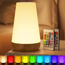 Veilleuse LED Rechargeable avec Télécommande – Luminosité Changeante