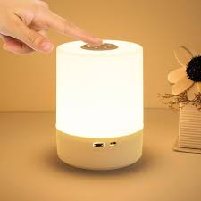 Veilleuse Tactile Rechargeable - L'éclairage idéal pour votre chambre ou camping