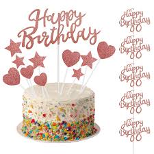 Décoration d'anniversaire pour cupcakes - Joyeux Anniversaire