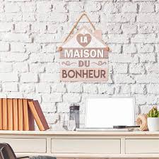 Plaque Décoration Vintage Bonheur - Un charme intemporel pour votre intérieur