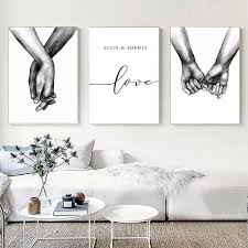 Tableau Personnalisé Amoureux Scandinave pour Votre Chambre