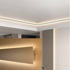 Corniche Décorative Éclairage en Aluminium - Éclairez Votre Intérieur avec Élégance
