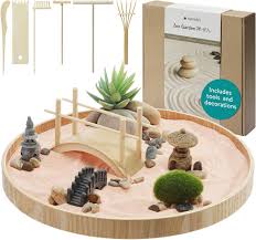 Navaris Jardin Zen Miniature Artificielles - Équilibre et Sérénité