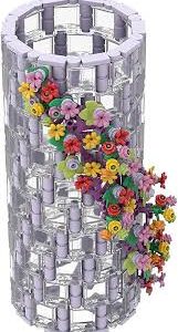 Bouquet Artificielles Dr Bricks : Un Design Unique en Vase LEGO