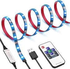 OQIMAX Chambre Télécommande Multicolores Rétroéclairage - Ruban LED 1m