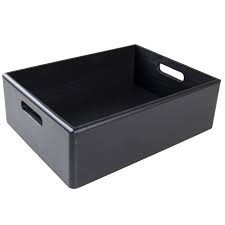 Boîte de rangement en bois Creative Deco avec poignées naturelles