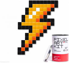 Art Pixel Corner Éclair Lightning Bolt - Kit de Décoration Unique