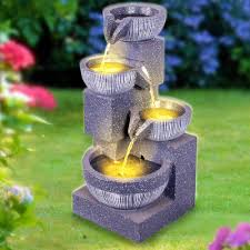 Fontaine Jardin Décorative Dintérieur avec Éclairage Ambiant