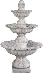 Fontaine Centrale Classique en Béton - Élégance et Sérénité pour Votre Espace