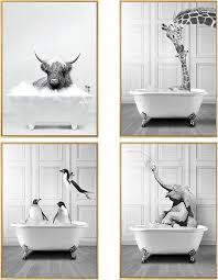 WADBTP Amusant Baignoire : Décoration Originale pour Votre Salle de Bain